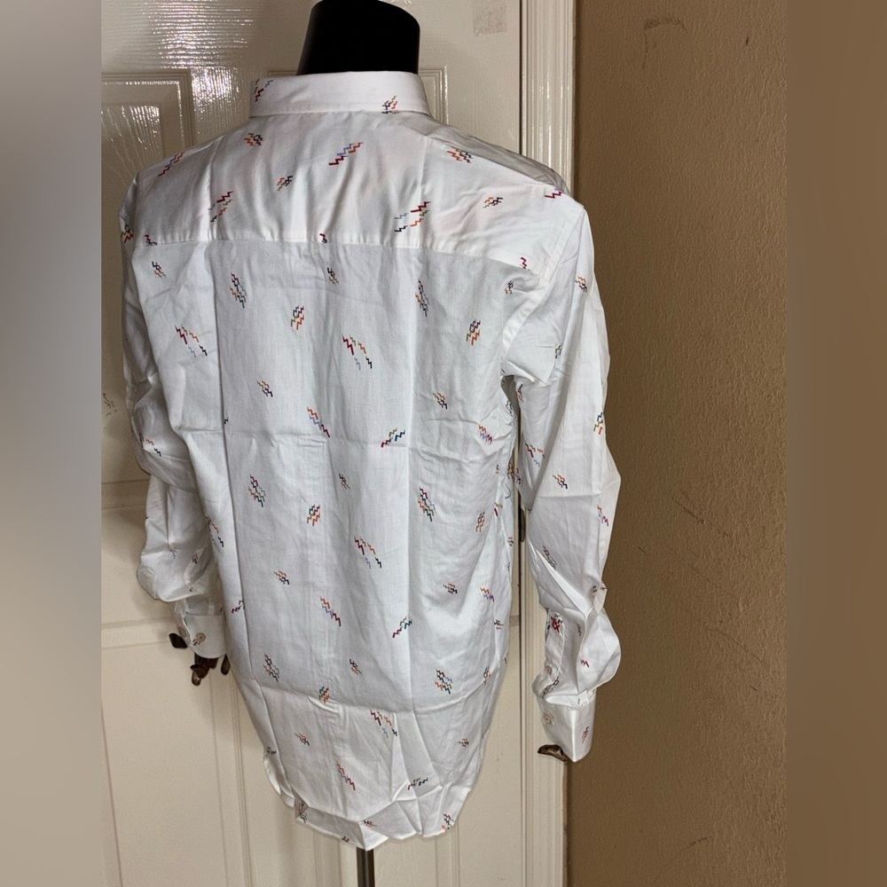 Eight X Modern Classic Button Down Shirt Color White Size XXL​​​ - Picture 4 of 11